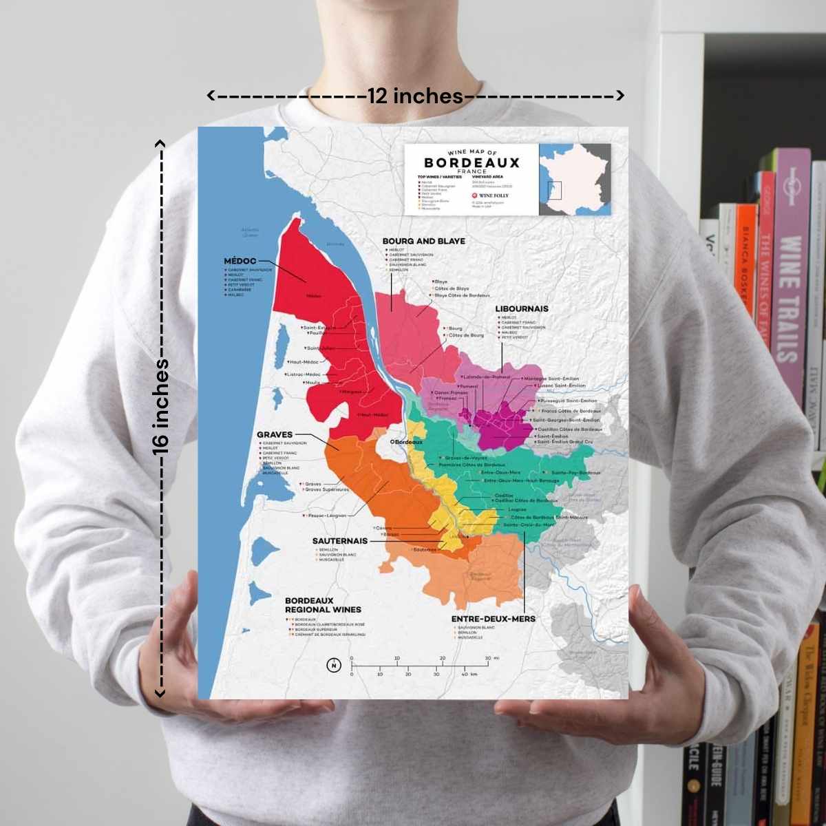 France Bordeaux Wine Map - 2nd Edition - Image 2
