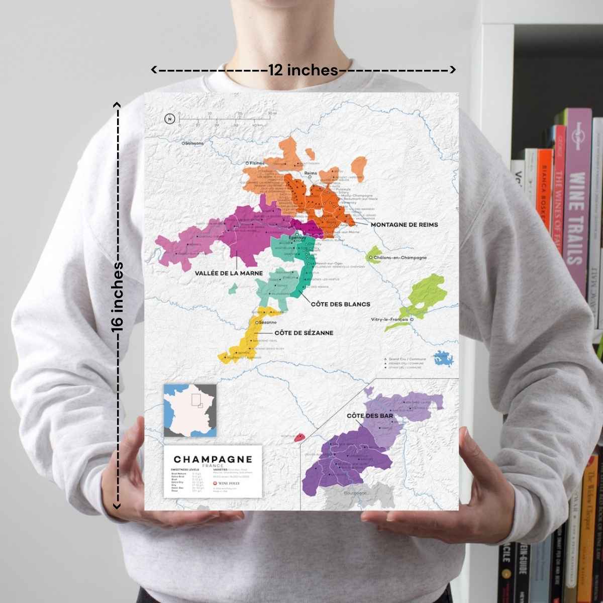 France Champagne Wine Map - 2nd Edition - Image 2