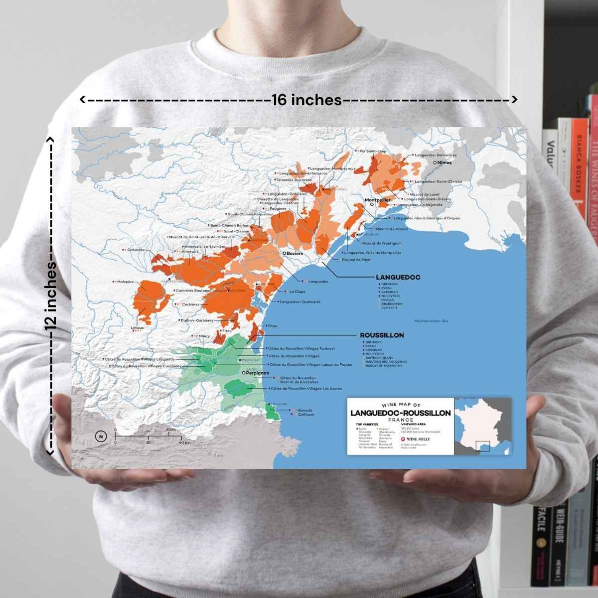 France Languedoc-Roussillon Wine Map - 2nd Edition - Image 2