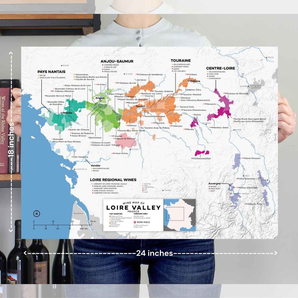 France Loire Valley Wine Map - 2nd Edition