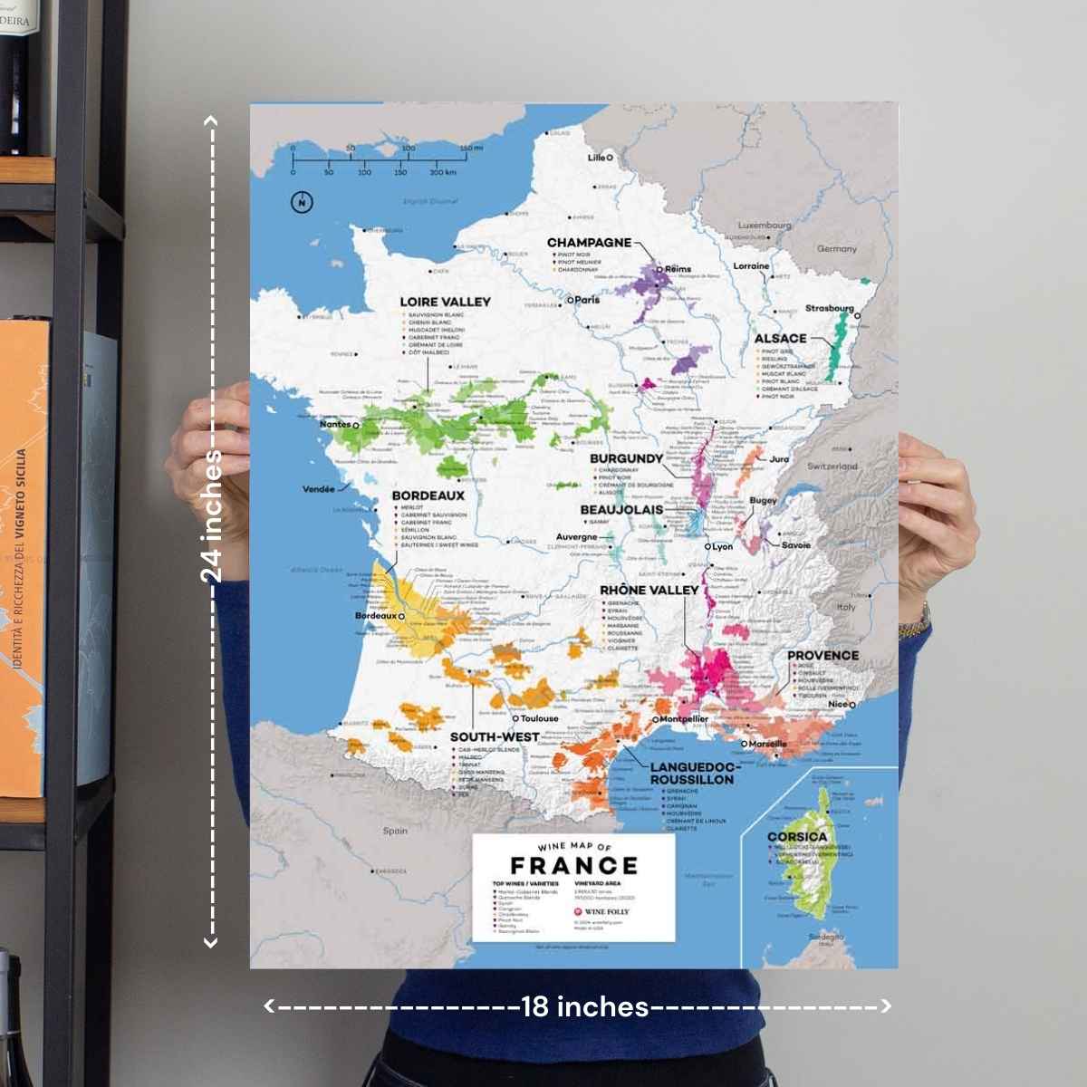 France Wine Map - 2nd Edition