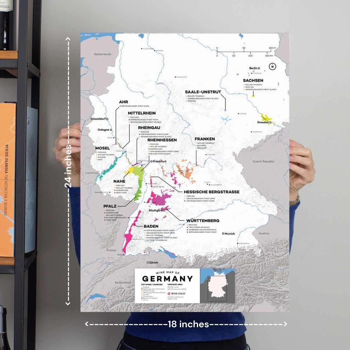 Germany Wine Map - 2nd Edition
