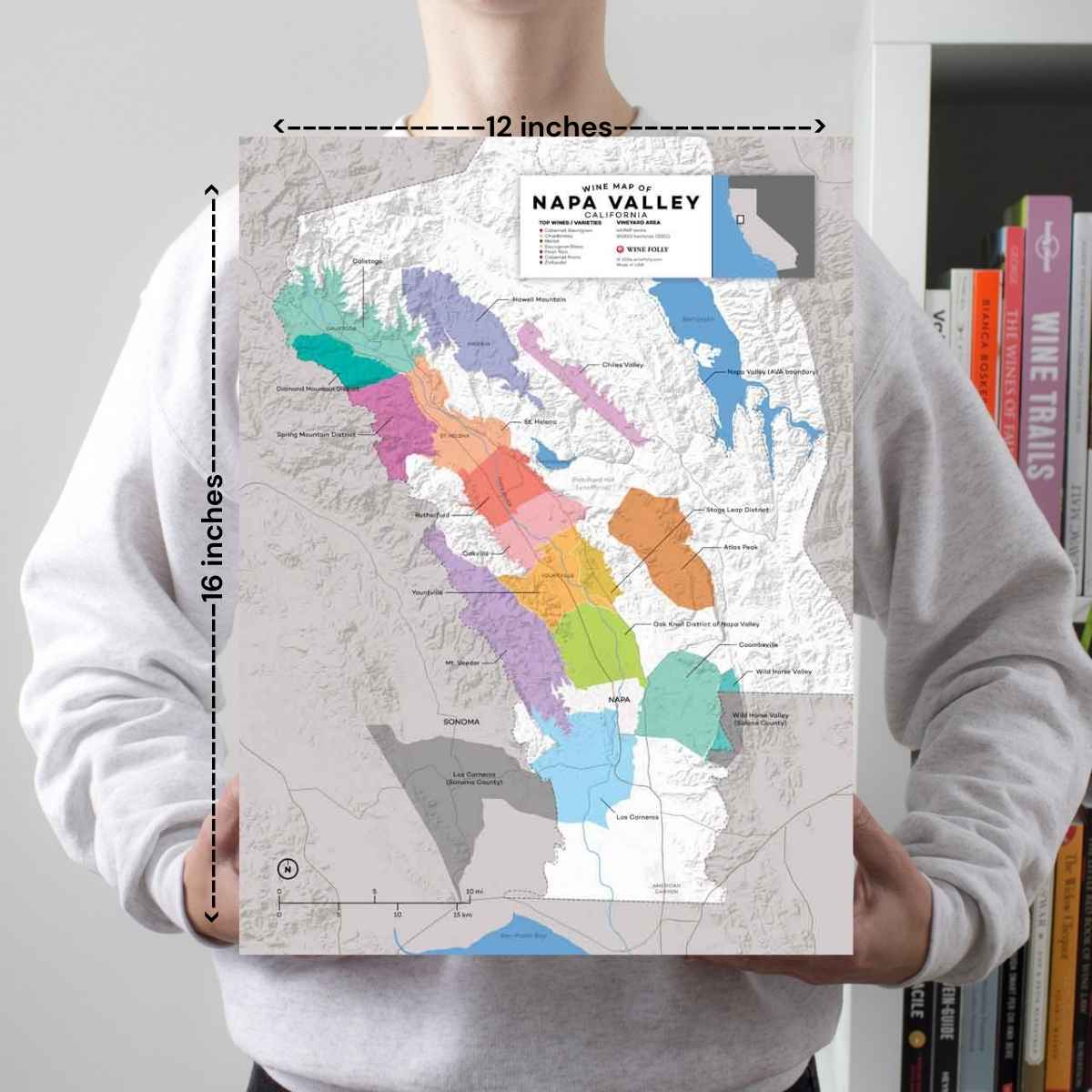 USA Napa Valley, California Wine Map - 2nd Edition - Image 2