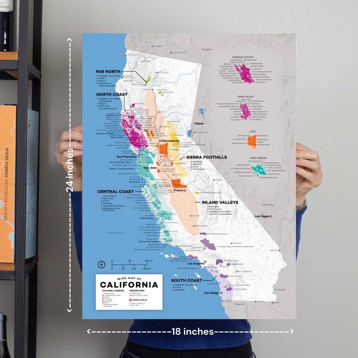 California Wine Map - 2nd Edition
