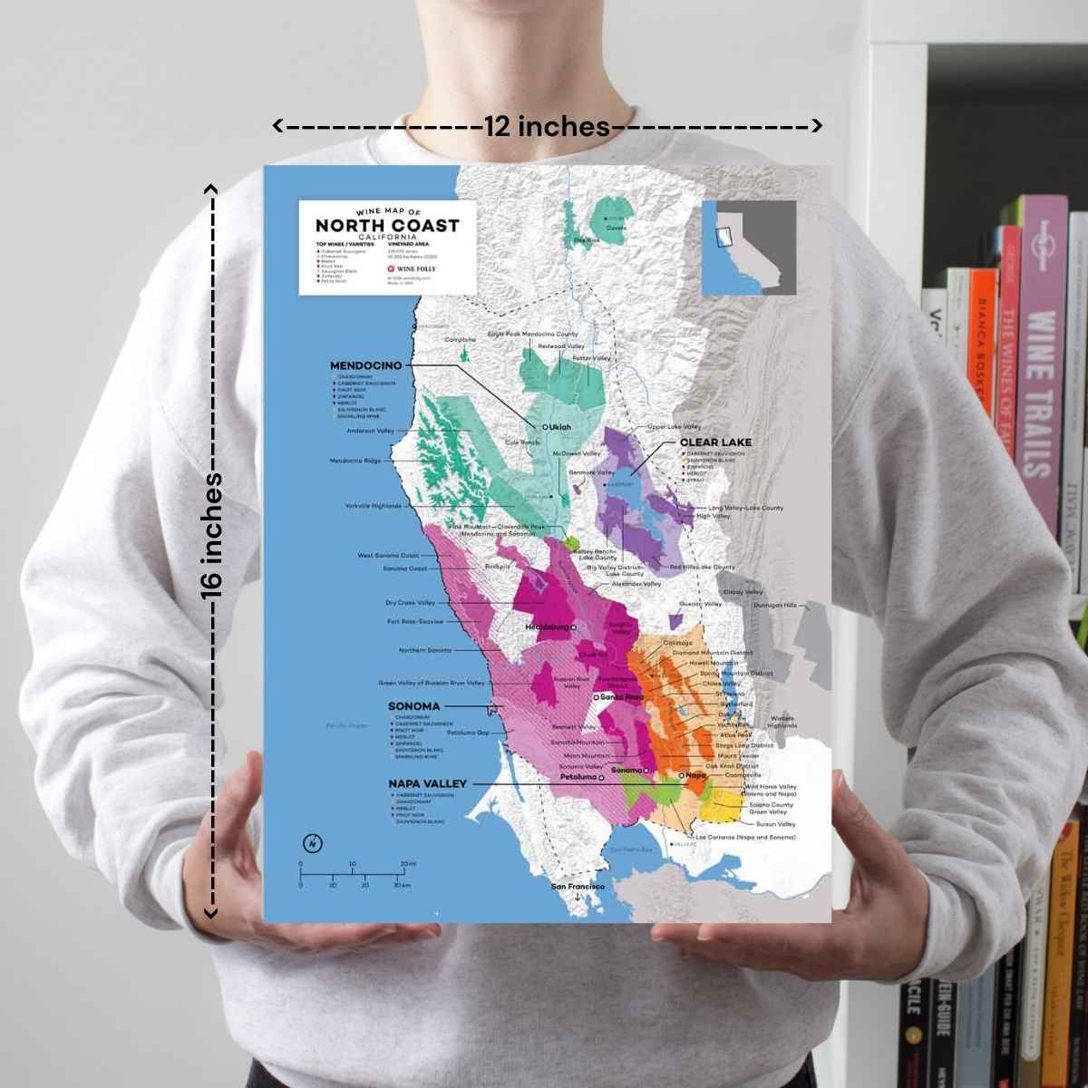 USA North Coast, California Wine Map - 2nd Edition - Image 2